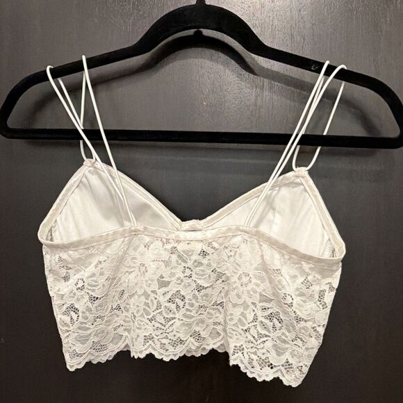 Sexy Bozzolo Corset-Style Bralette White Lace Padded Wireless Small - Picture 6 of 6